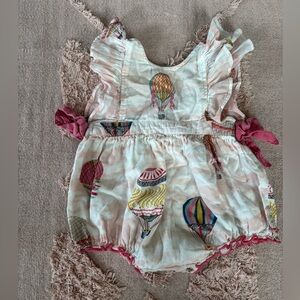 Pink Chicken Pastel Baby Romper